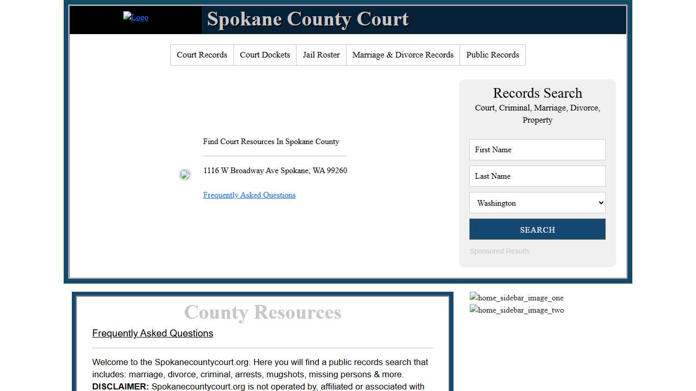 Spokane County Court | Records Search